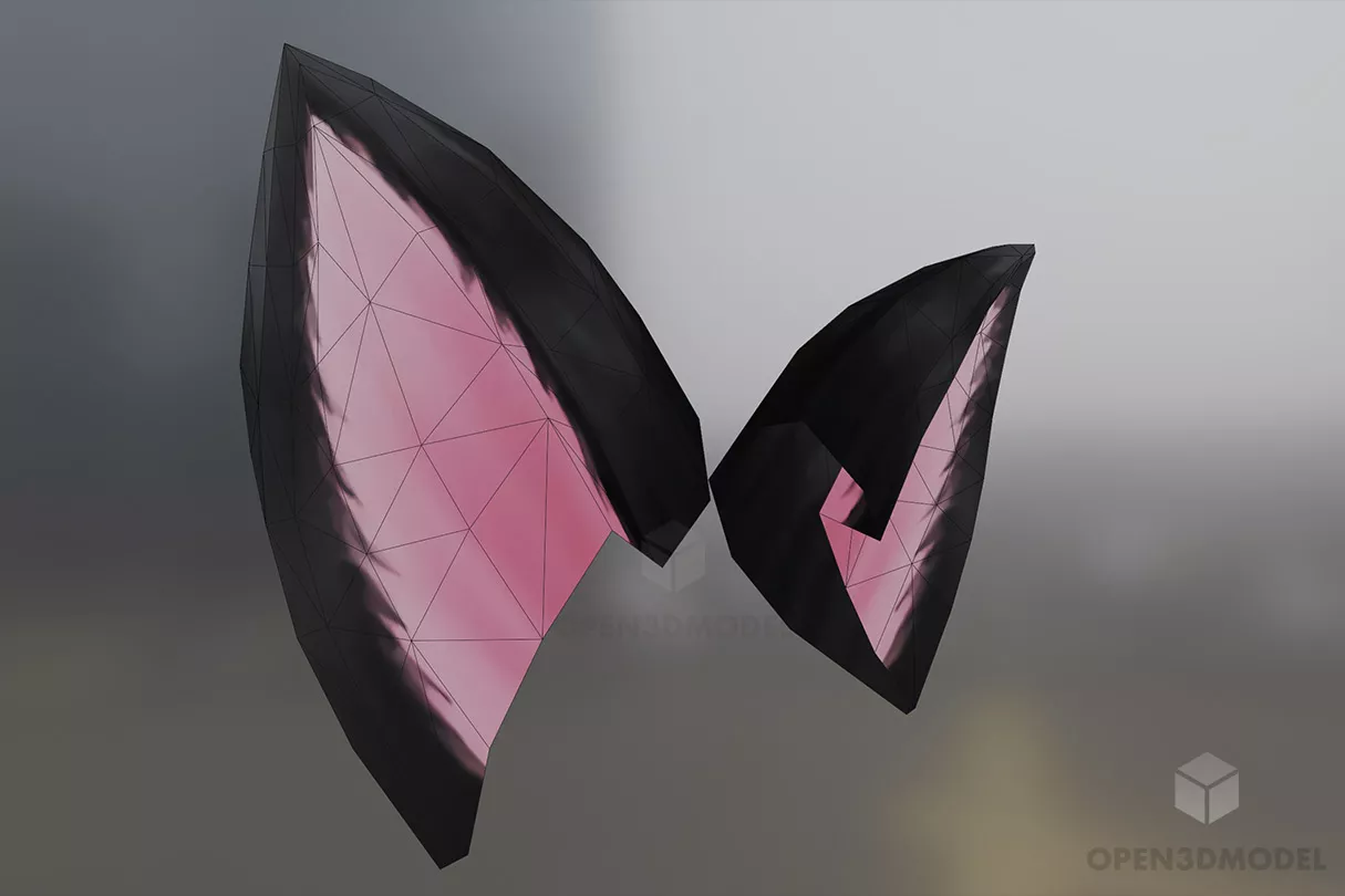 Animal Ear 3d model 2