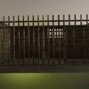 Prison Castle Building Gaming Assets 3d model