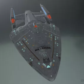 Prometheus Futuristic Spacecraft 3d model