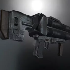 Barrel Shotgun Weapon 3d model