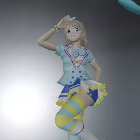 Yousory Anime Girl Character 3d model
