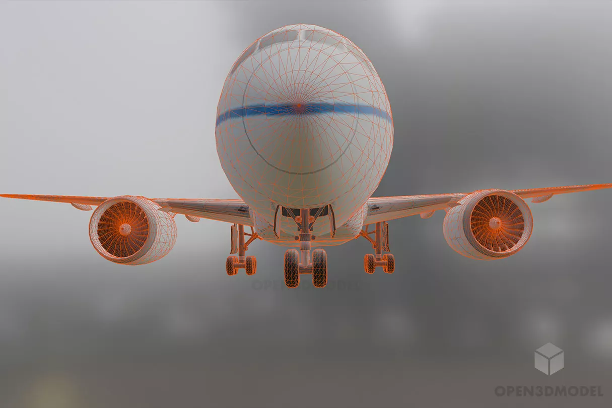 Boeing 787 Airplane Free 3d Model - .Blend, .C4d, .Dae, .Fbx, .Max ...