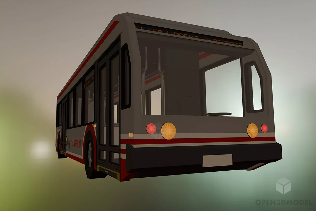 Nova Bus Transport Free 3d Model - .Blend, .C4d, .Dae, .Fbx, .Max ...