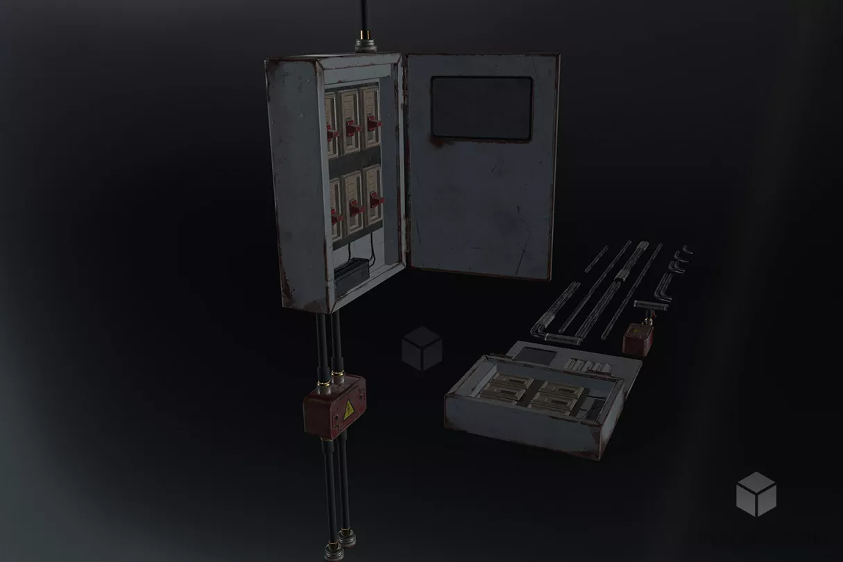 Switch Round Button 3d model