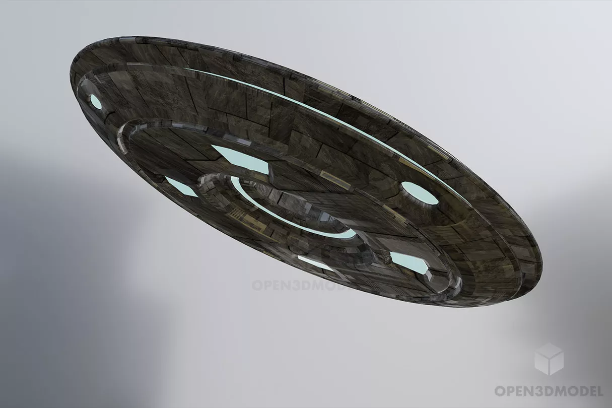 Ufo In Universe Free 3d Model - .Fbx, .Max - Open3dModel