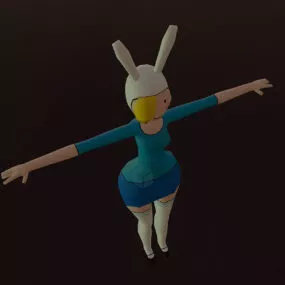Fiona Bunny Girl Character 3d model