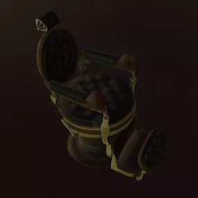 Vintage Barber Chair 3d model