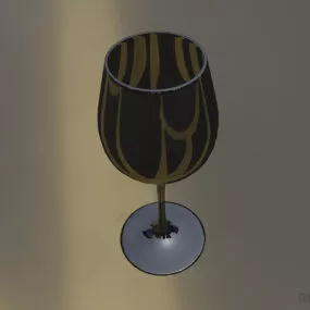 Glossiness Wine Glass 3d model