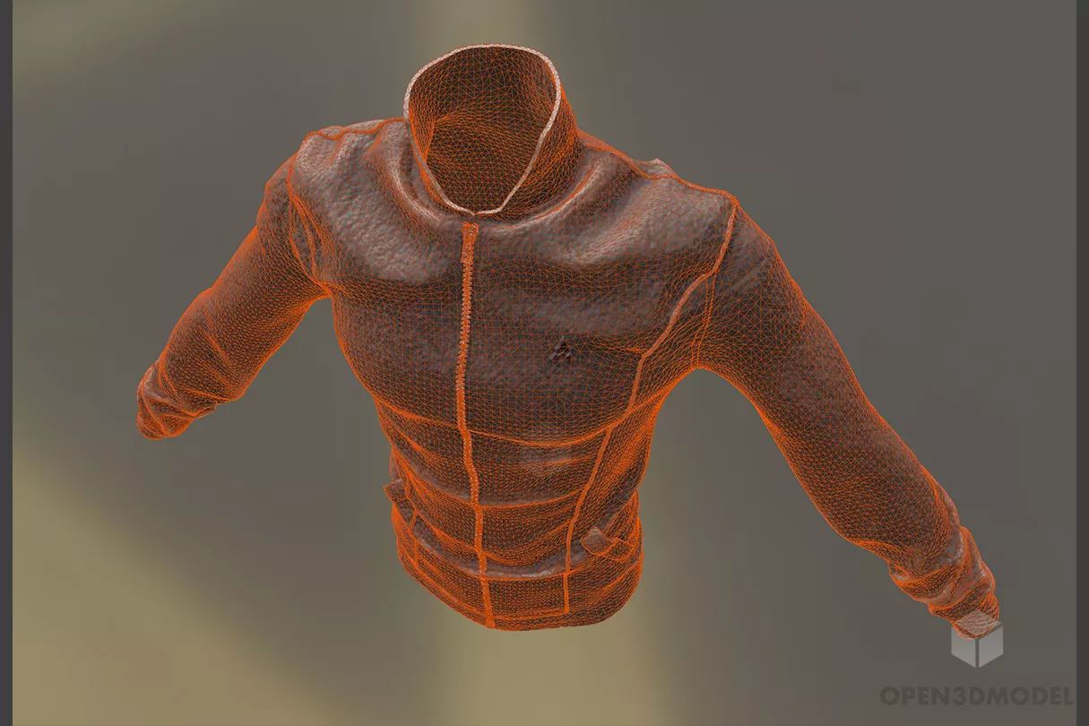 Men Jacket Free 3d Model - .Dae, .Fbx, .Max, .Obj - Open3dModel