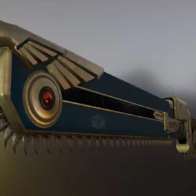 Final Gun With Knife Weapon 3d model