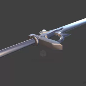 Eluci Straight Sword Anime Weapon 3d model