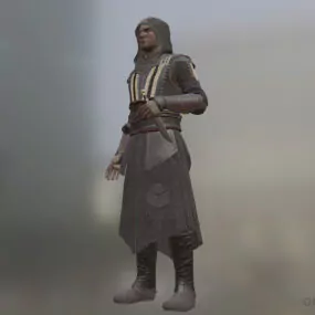 Realistic Assassin Man Character 3d model