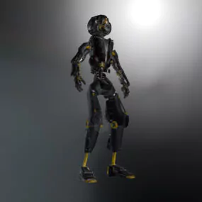 Rustic Humanoid Robot 3d model