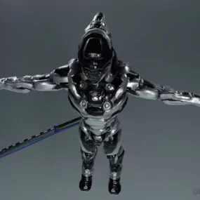 Futuristic Humanoid Robot 3d model