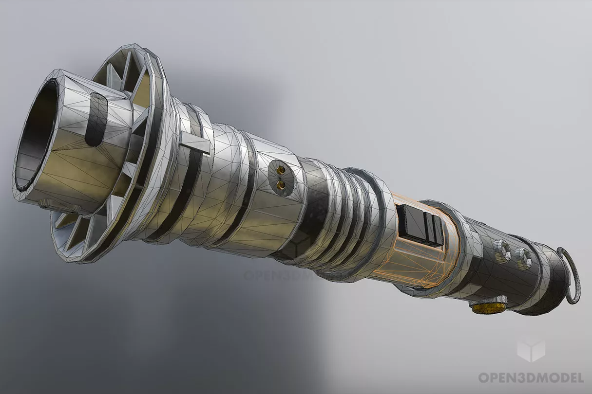 Galaxy Lightsaber Sword 3d model 2