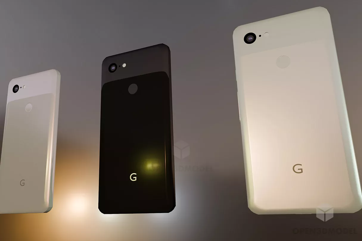 Pixel 3 Xl Smartphone 3d model 2