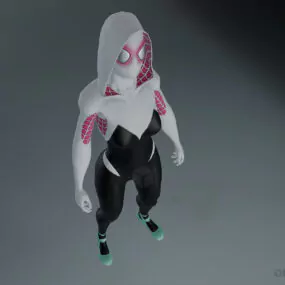 Gwen Girl Character 3d model
