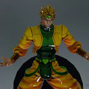 Fighter Warrior Man Character 3d model
