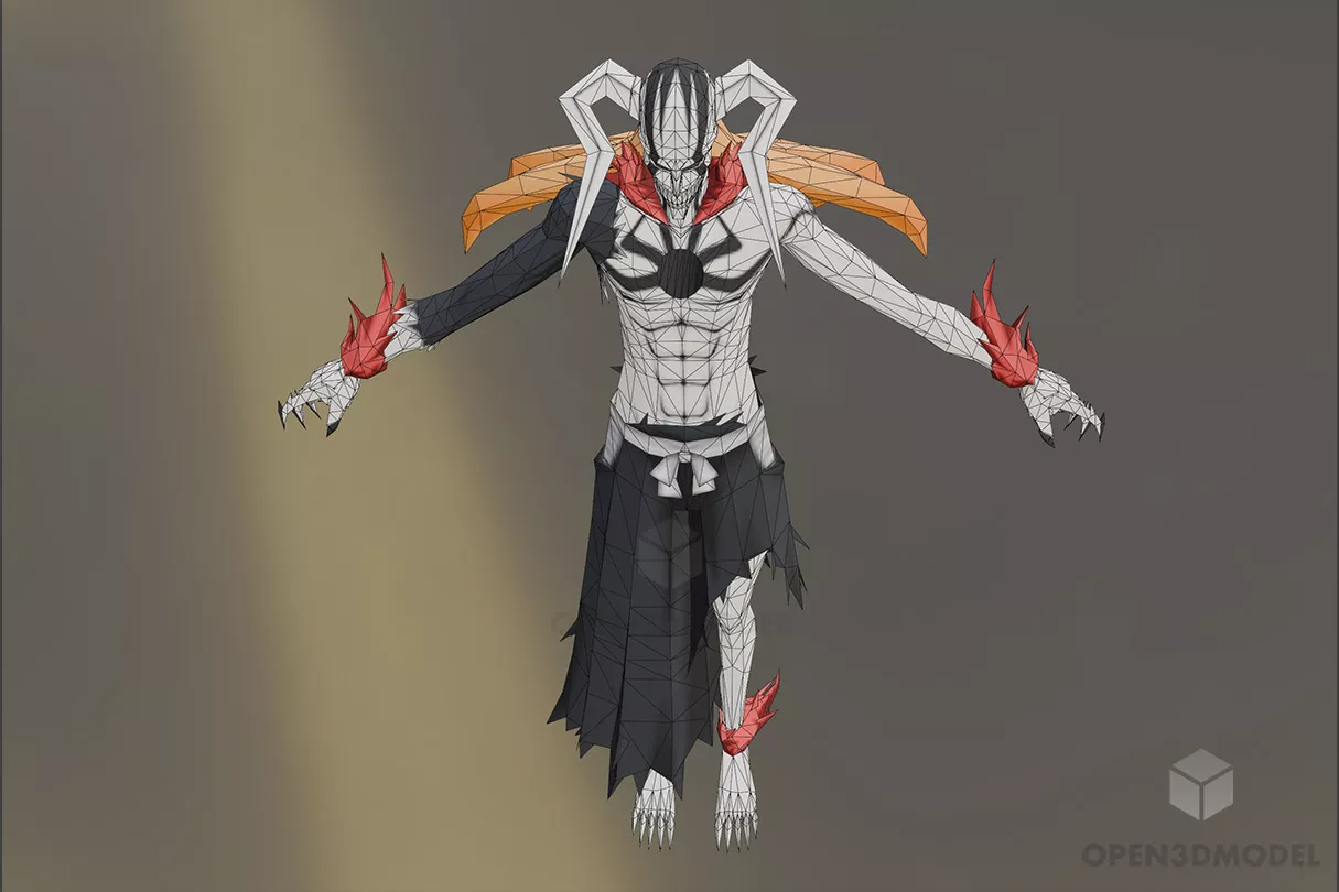 Anime Character Ichiman 3d model 2