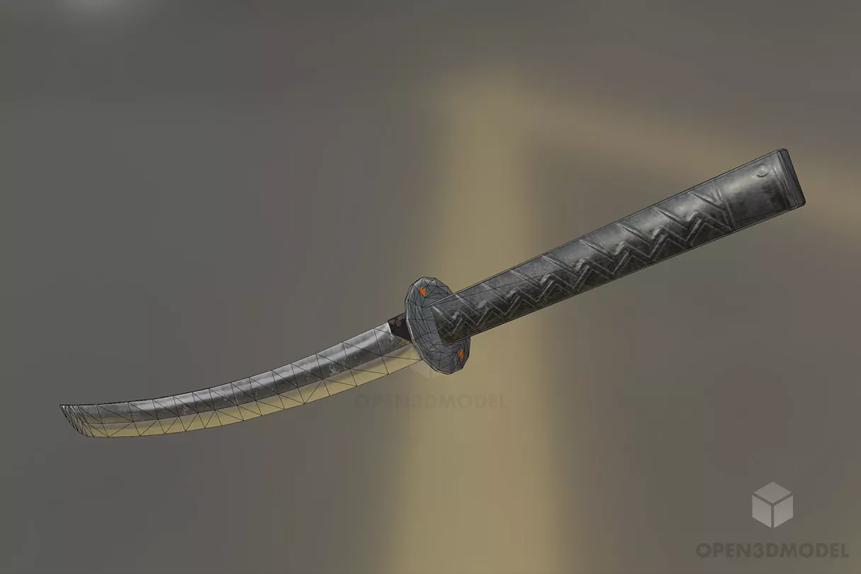 Attack Blade Sword Free 3d Model - .Blend, .C4d, .Dae, .Fbx, .Max ...