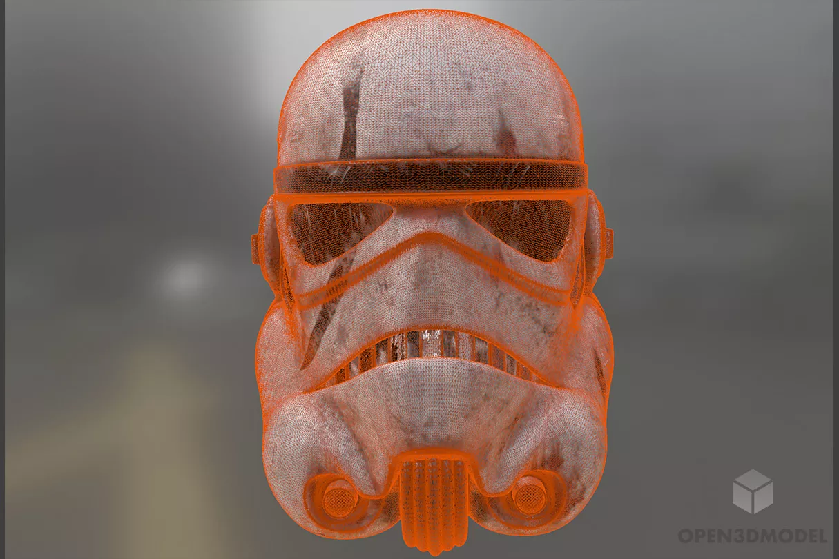 Stormtrooper Helmet 3d model 2