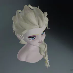 Elsa Princess Character 3d model