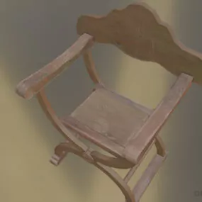 Vintage Folding Chair 3d model