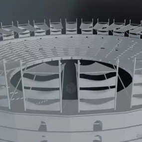 Classic Rome Arena Gladiator Stadium 3d model