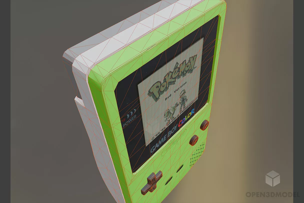 Pokemon Game Console Gadget 3d model 2