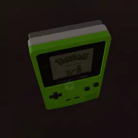 Pokemon Game Console Gadget 3d model