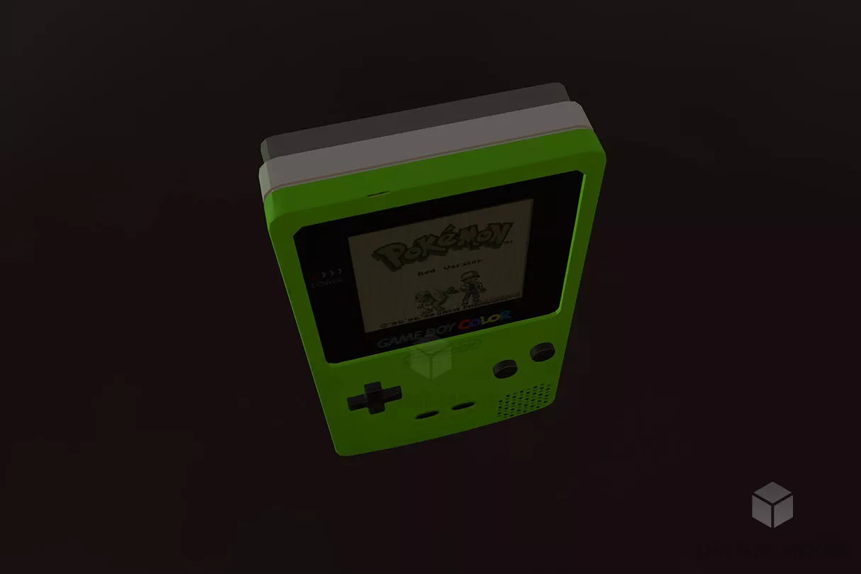 Nintendo S Handheld Game Console 3d model
