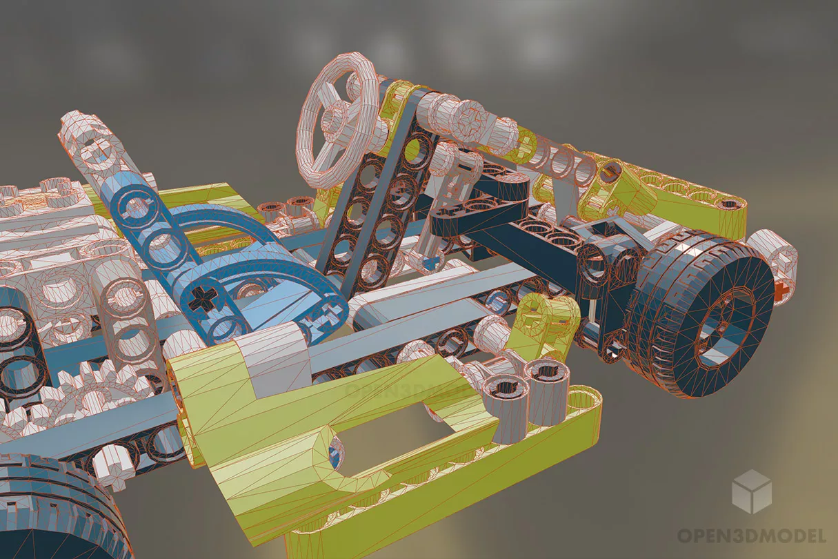 Lego Car Game 3d model 2