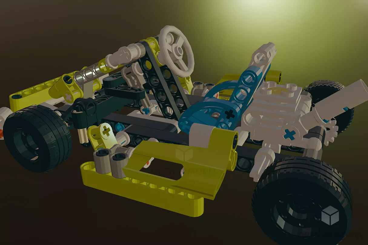 Lego Car Game Free 3d Model - .C4d, .Dae, .Fbx, .Max, .Obj - Open3dModel