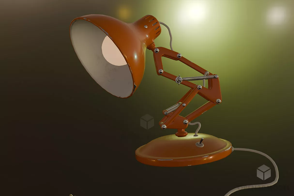 Ceiling Studio Lamp Angle Shot 3d model