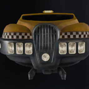 Futuristic Newyork Taxi Car 3d model