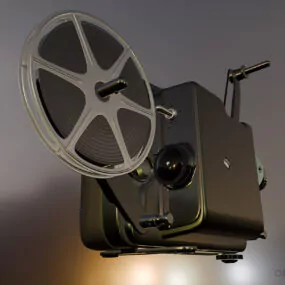 Vintage Cinema Projector Gadget 3d model