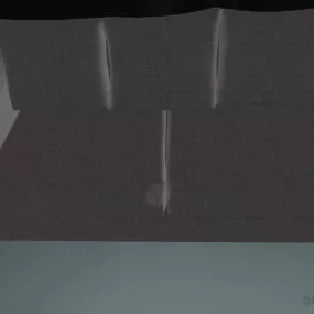 Sofa Fabric Two Seats 3d model