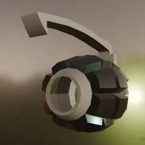 Cartoon Hand Grenade Lowpoly 3d model