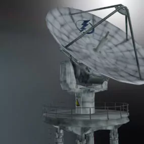 Satellite Antenna Station 3d model