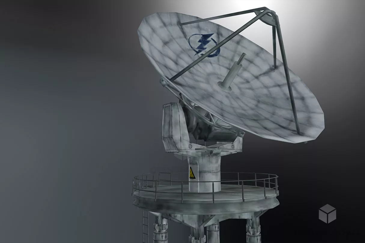 Satellite Antenna Station Free 3d Model - .3ds, .Blend, .Dae, .Fbx, .Ma ...