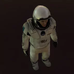Astronaut In Space Suit 3d model