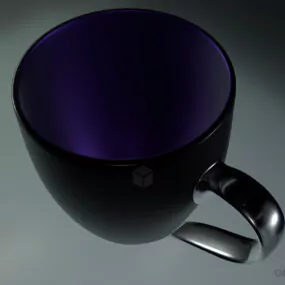 Dark Steel Coffee Mug 3d model