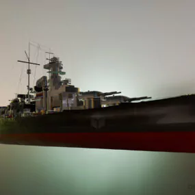 Ww2 German Bismark Battleship 3d model