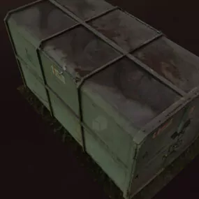 Big Steel Container Box Storage 3d model