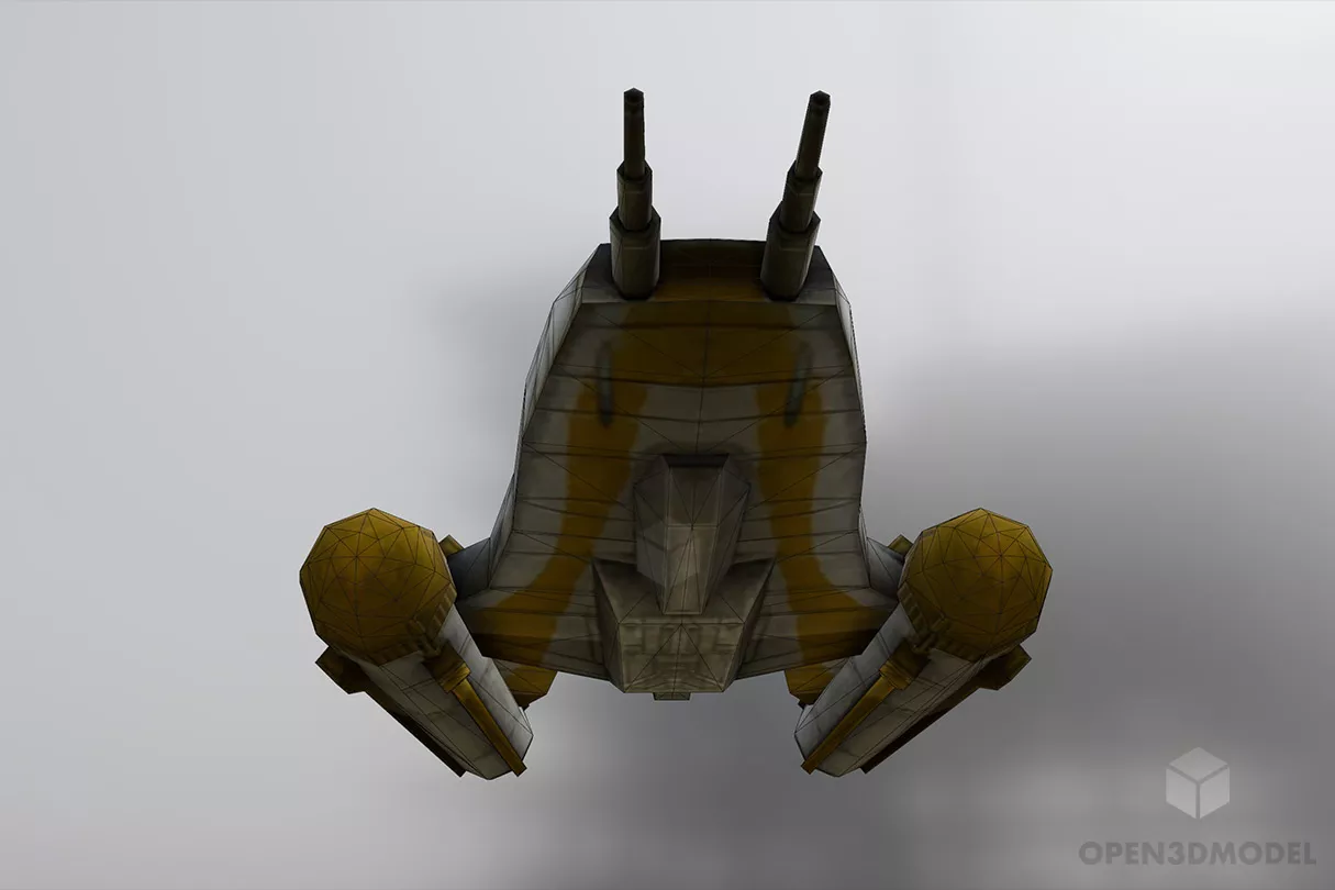 Ywing Spaceship 3d model 2