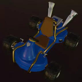 Kart Racing Motorsport Vehicle 3d model
