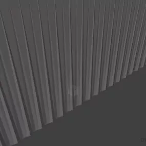 Red Stage Curtain 3d model