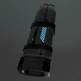 Game Energy Gun Weapon 3d model