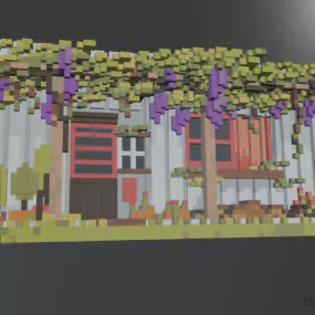 Vines Plant Lowpoly 3d model