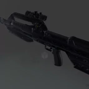 Halo Rifle Gun 3d model